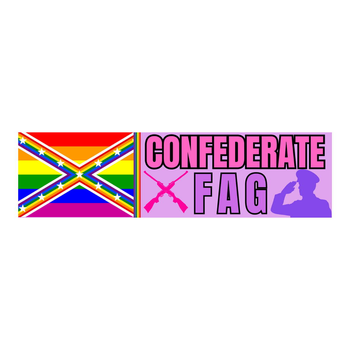 Confederate F(l)ag - frogmustard stickers