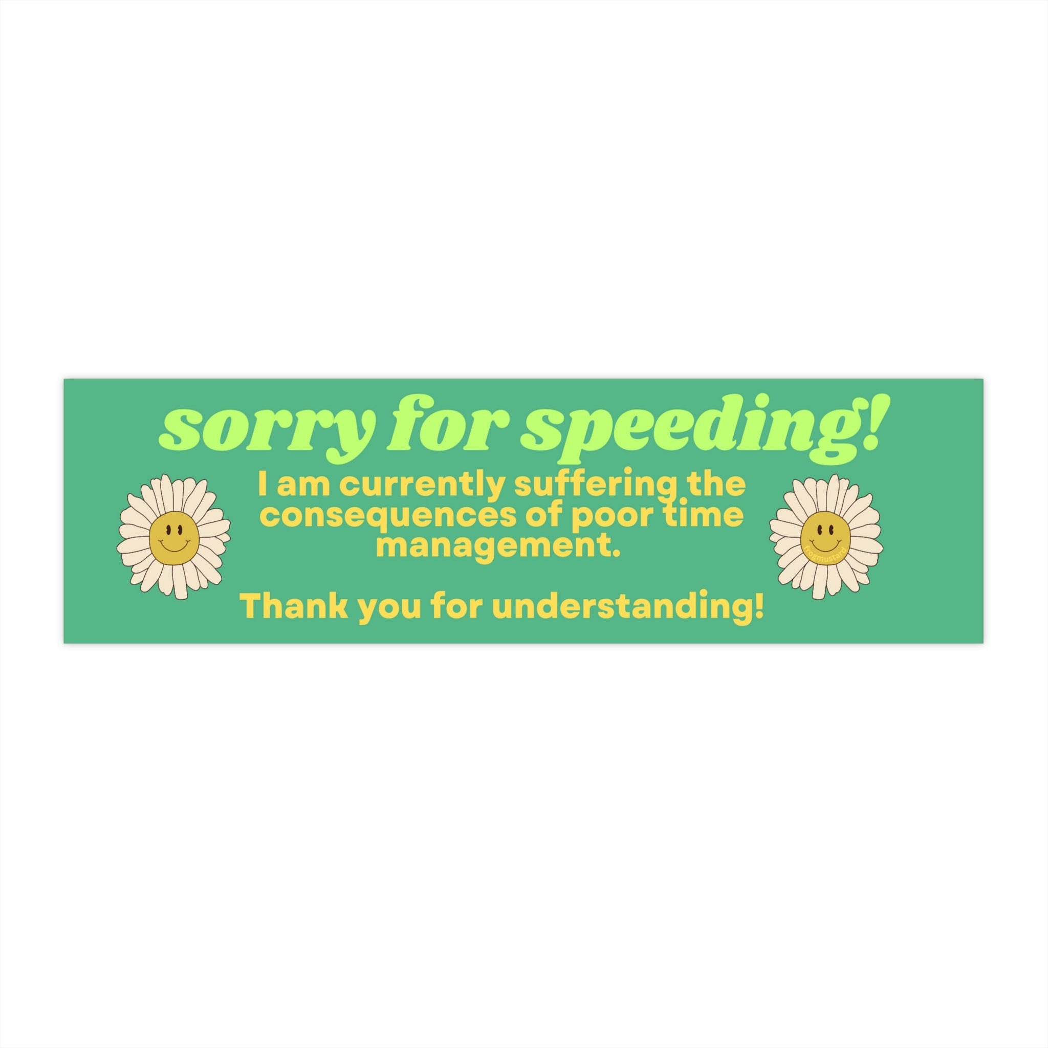 Sorry for speeding! I'm currently suffering the consequences of poor time management