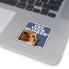 Use your blinker! Gun Cat Square Sticker - frogmustard stickers