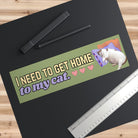 I need to get home to my cat - frogmustard stickers