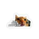 Use your Blinker Gun Cat - Die-Cut Sticker - frogmustard stickers