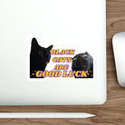 Black Cats are Good Luck - Die-Cut Sticker - frogmustard stickers