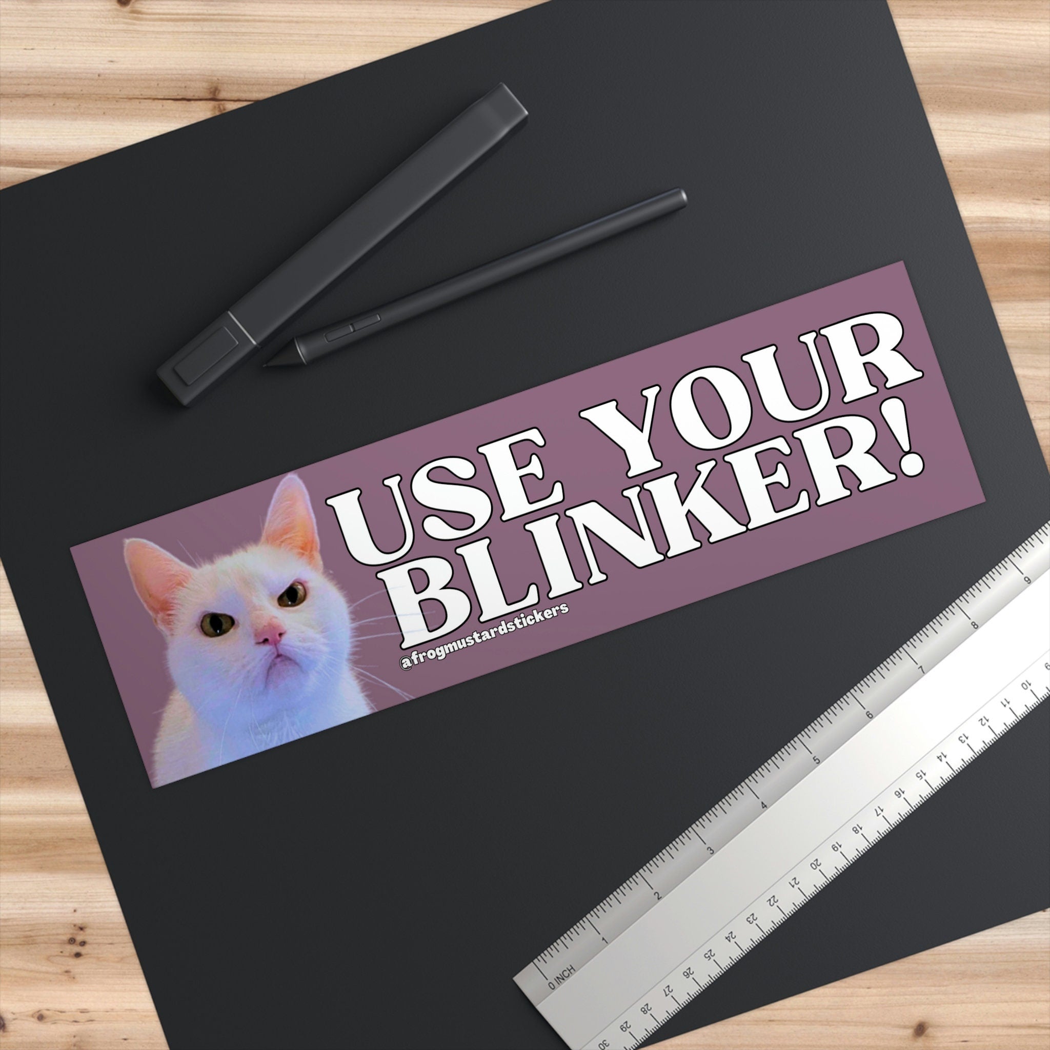 Use Your Blinker! Angry Cat (No Gun)