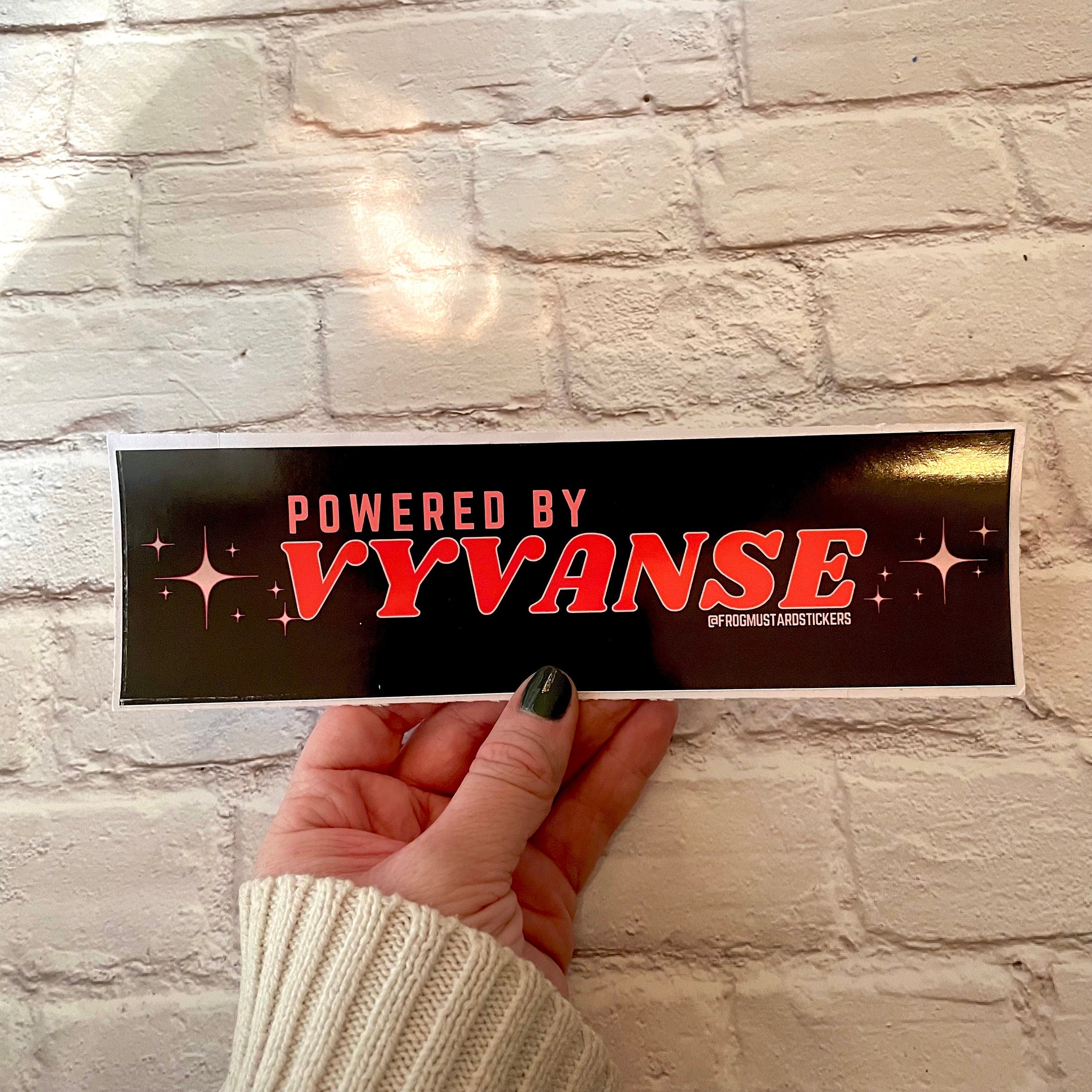 Power by Vyvanse - frogmustard stickers