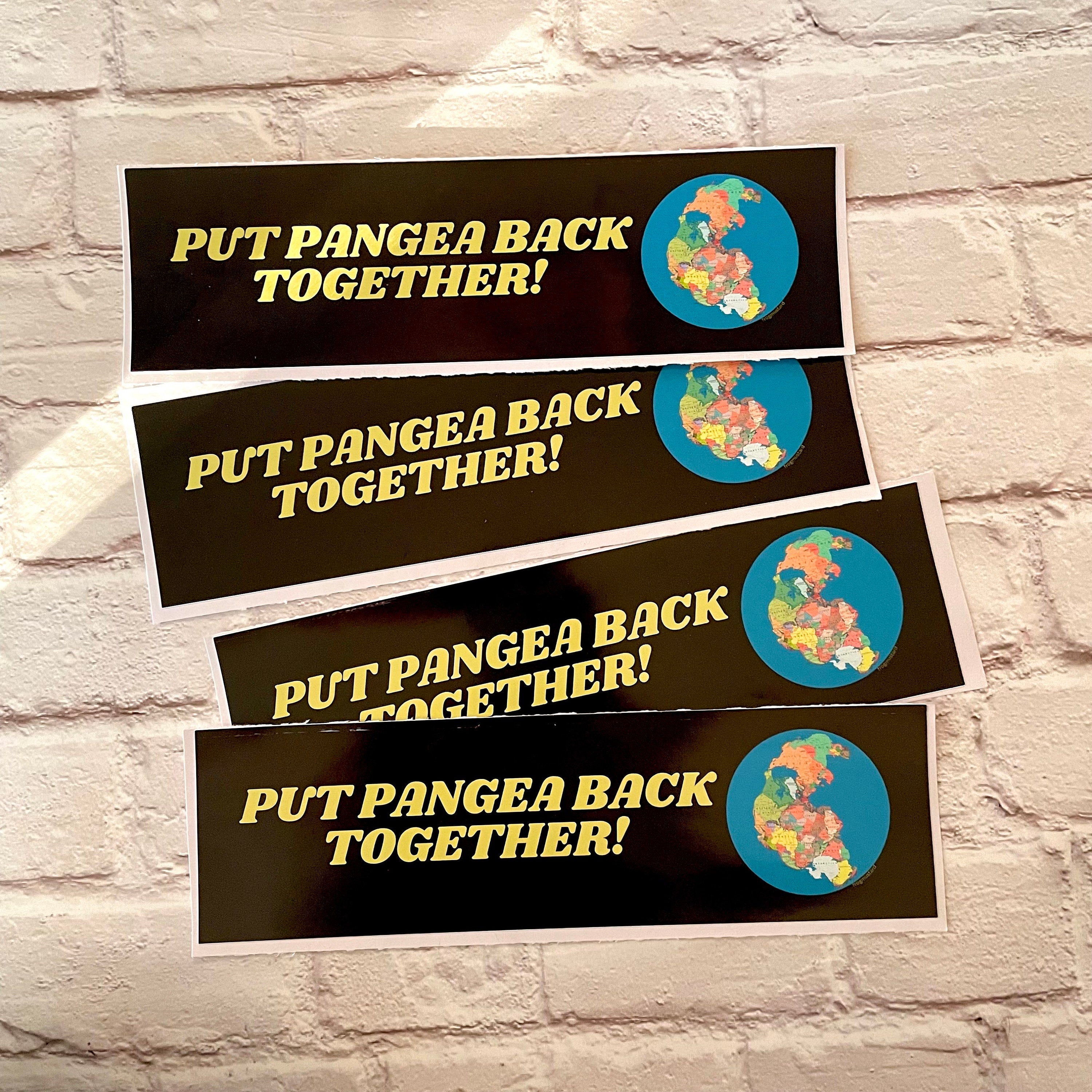 Put Pangea back together! - frogmustard stickers