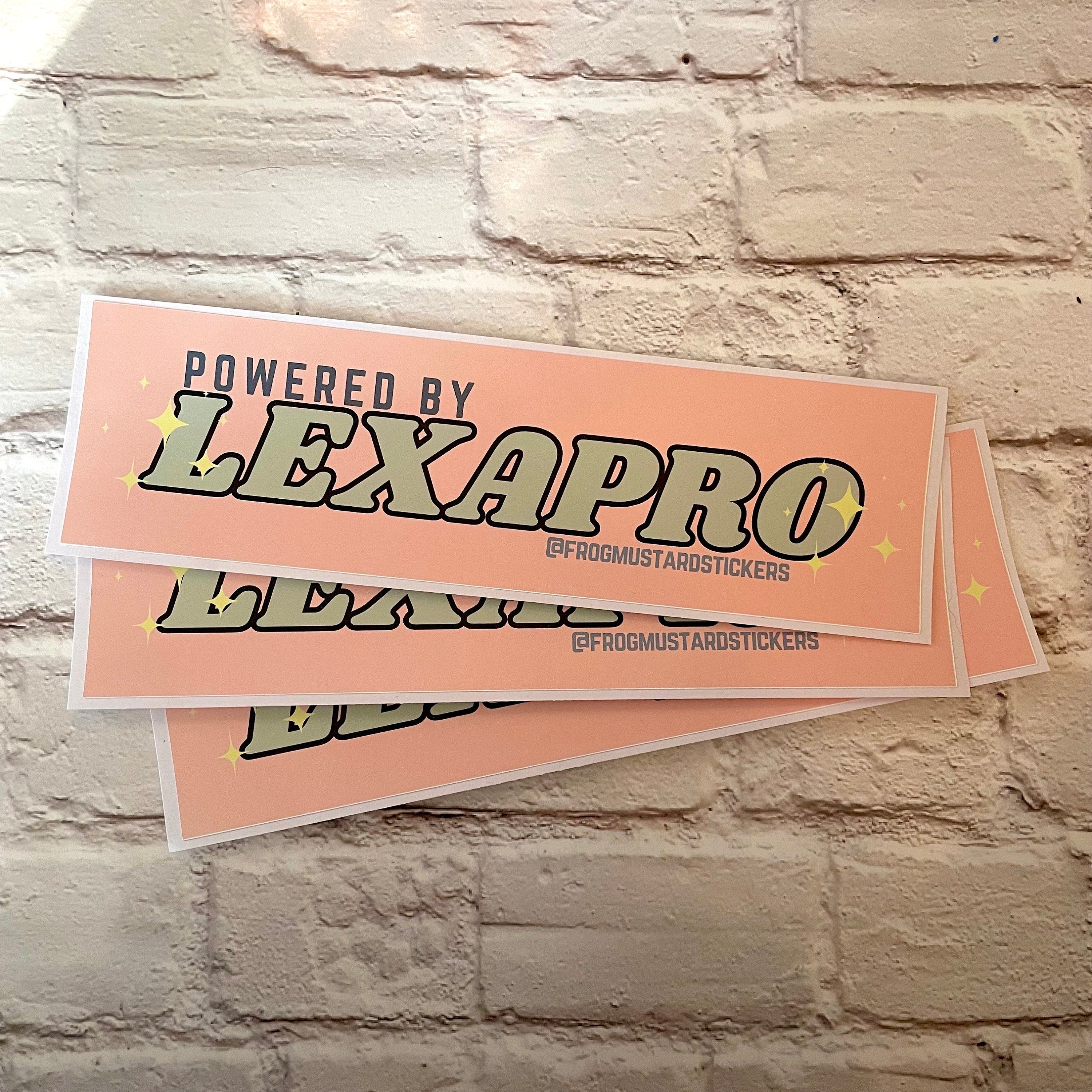 Powered by Lexapro - frogmustard stickers