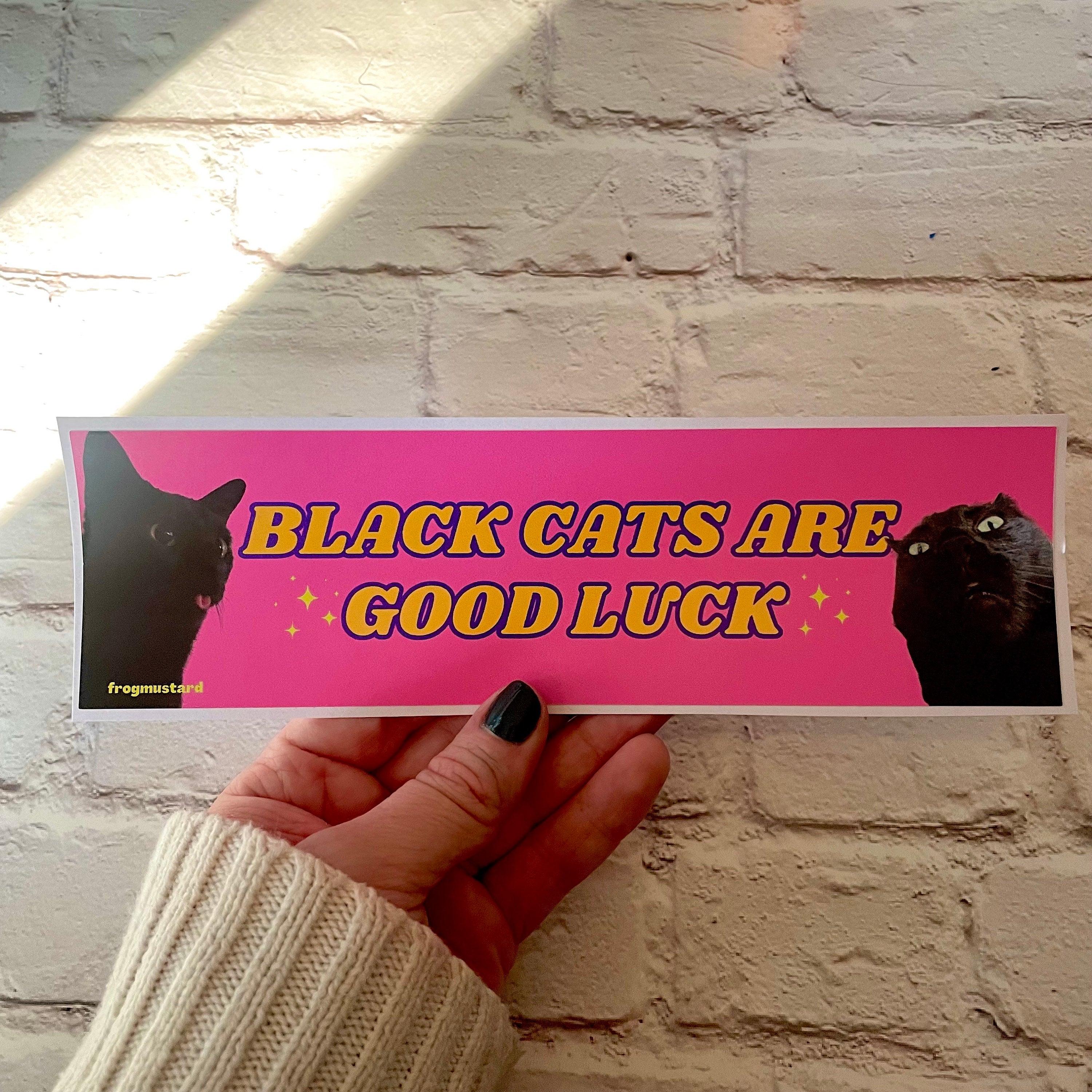 Black Cats are Good Luck - frogmustard stickers