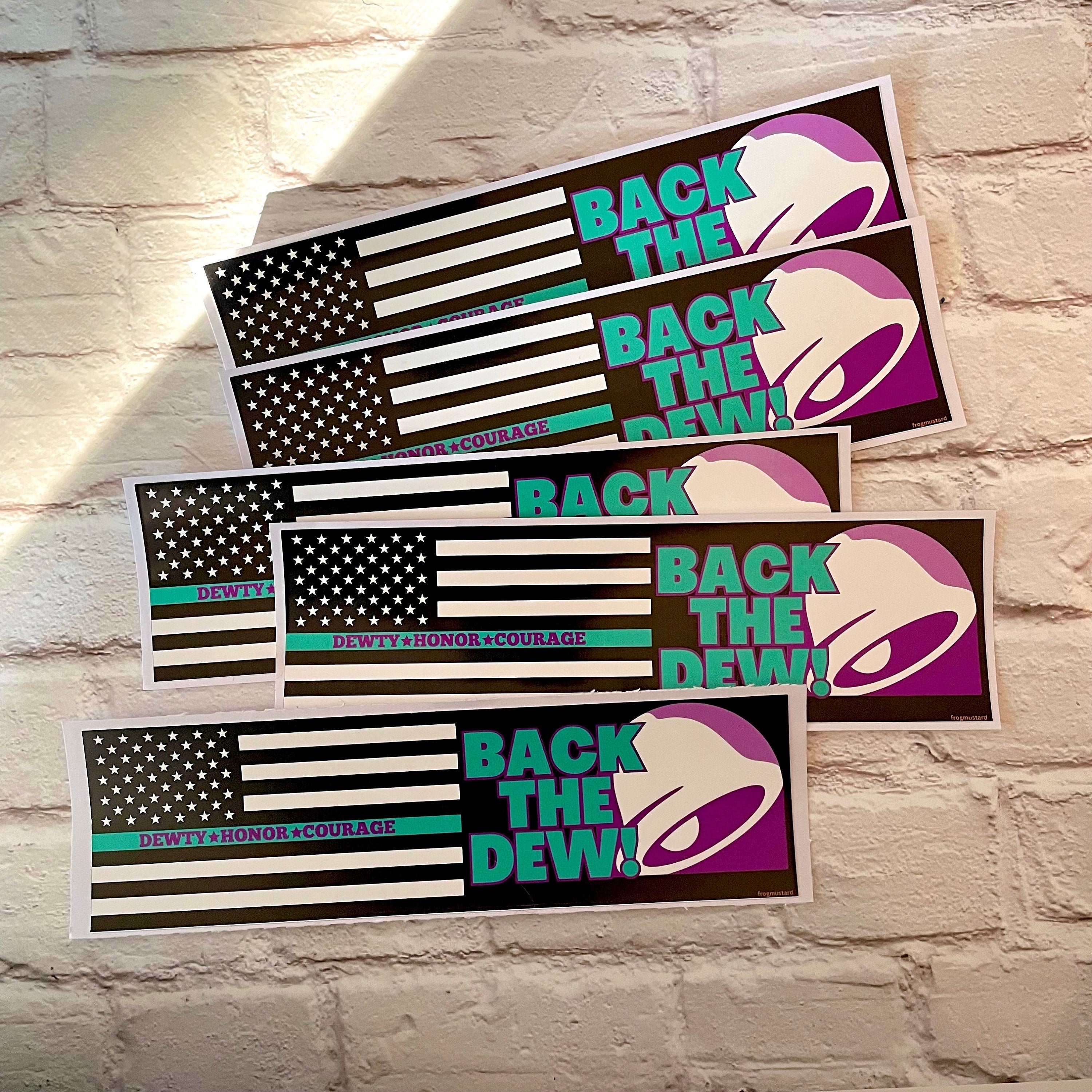 Back the Dew (Baja Blast) - frogmustard stickers