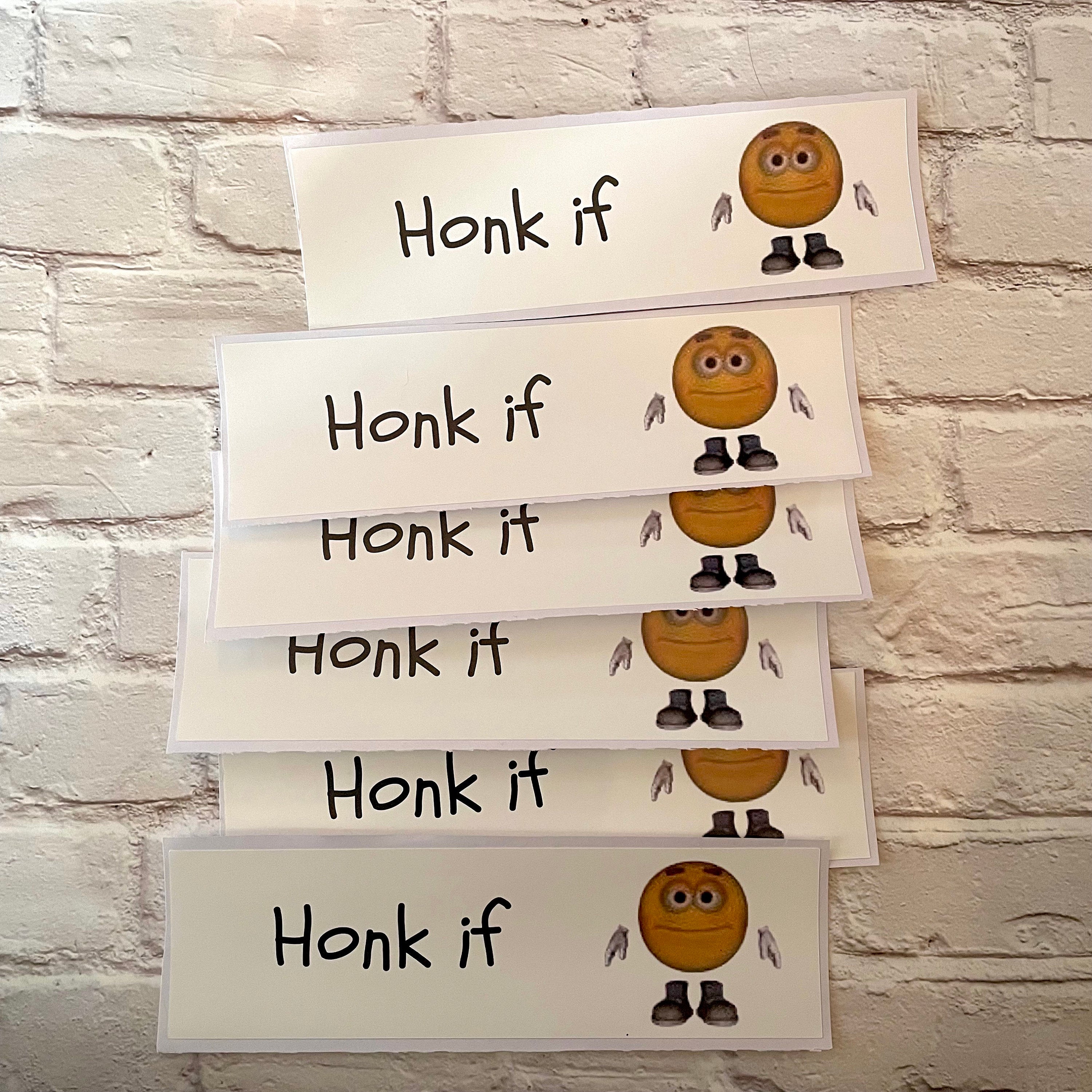 Honk If - frogmustard stickers