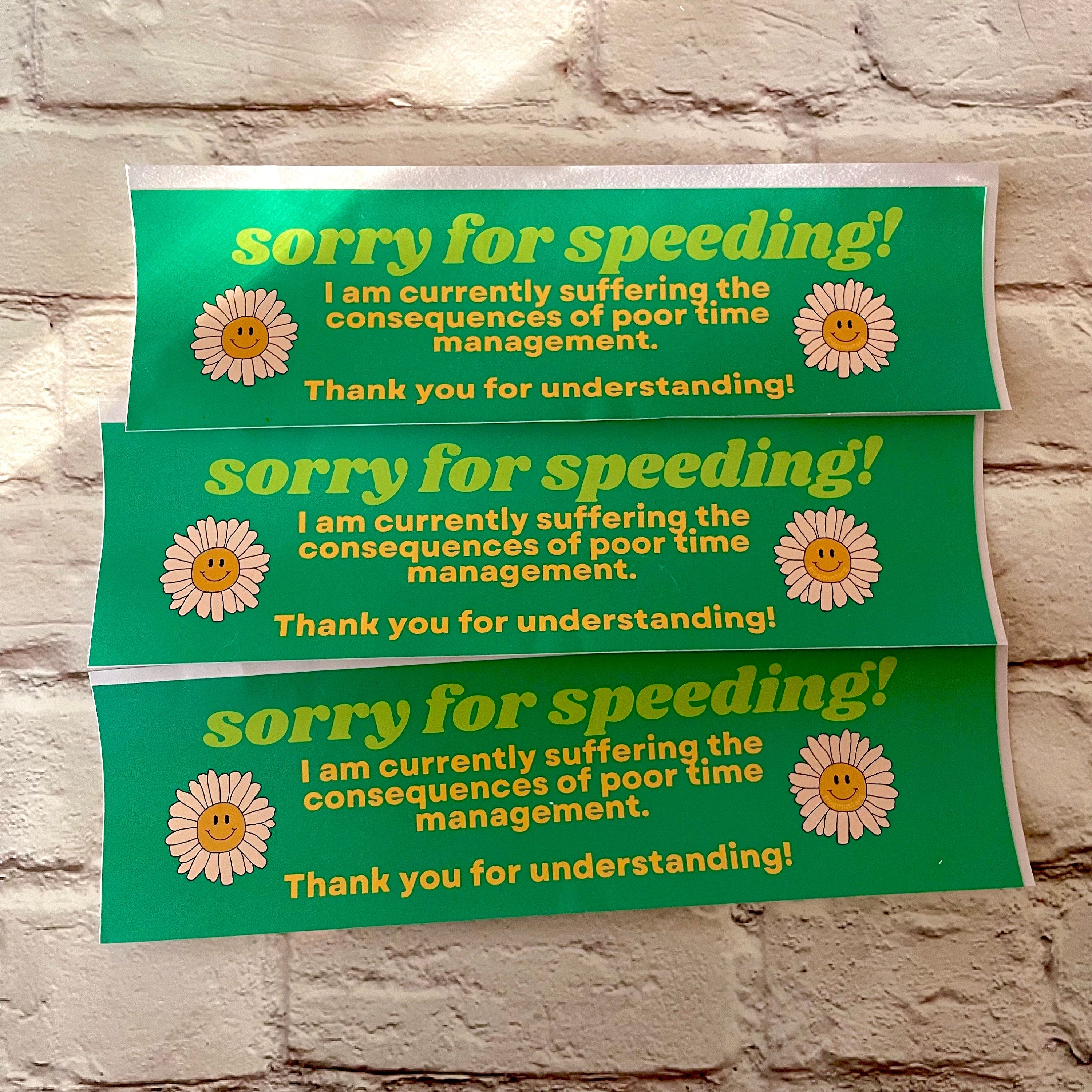 Sorry for speeding! I'm currently suffering the consequences of poor time management - frogmustard stickers