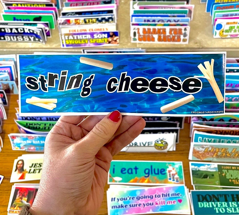 String cheese - frogmustard stickers