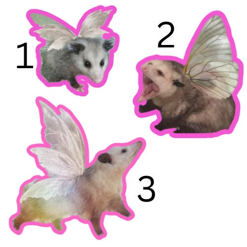 Possum Fairy Die Cut Stickers 3 -Pack - frogmustard stickers