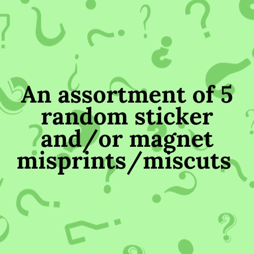 Mystery Misprint 5-Pack Bundle (Up to 80% in savings!) - frogmustard stickers