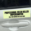 Professional Helen Keller Impersonator