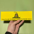 That's my purse! Don't tread on me - frogmustard stickers