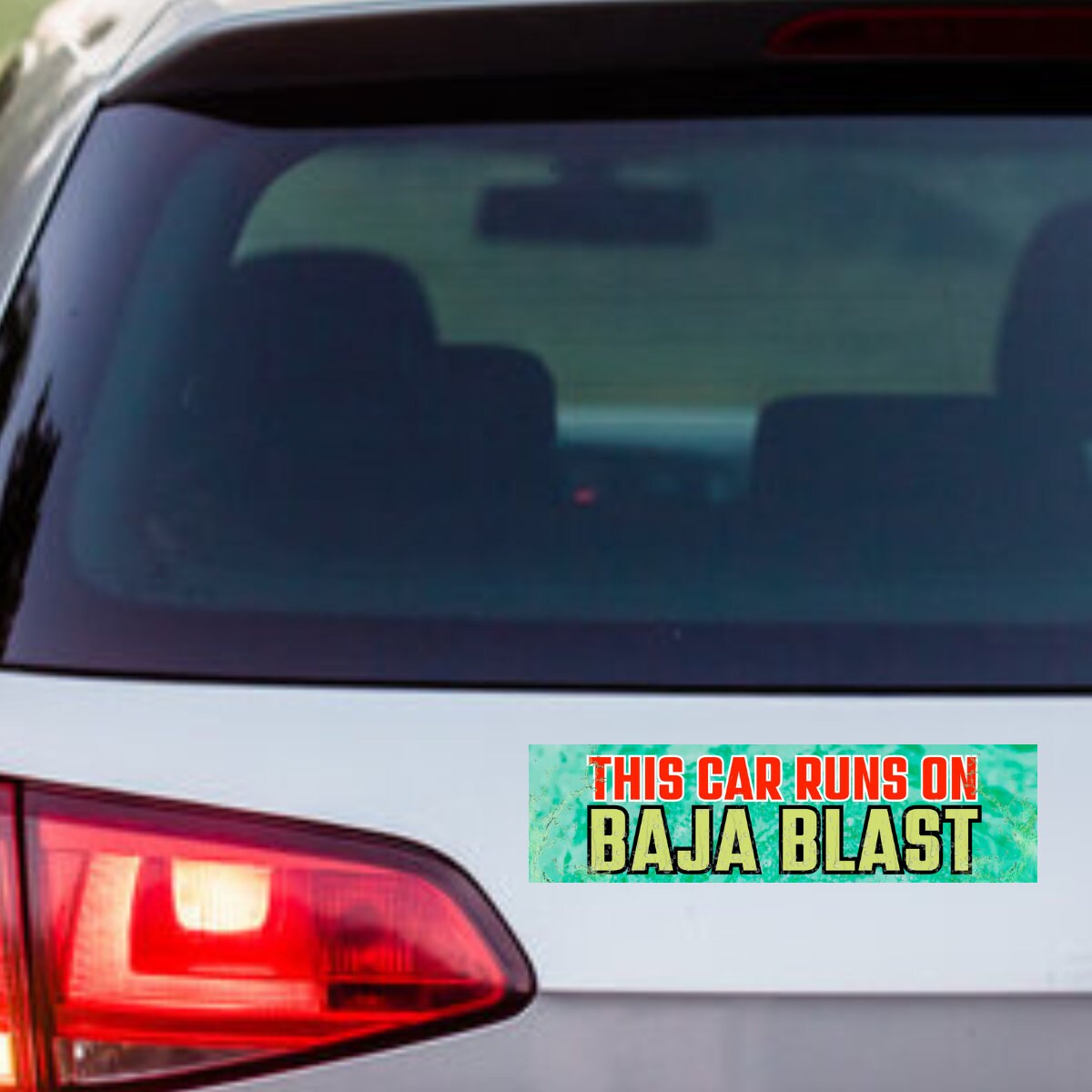 This Car Runs on Baja Blast - frogmustard stickers