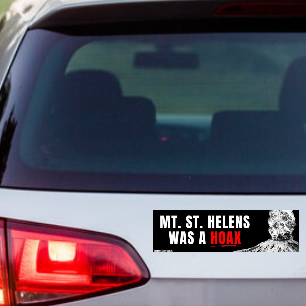 Mt. St. Helens was a HOAX! - frogmustard stickers