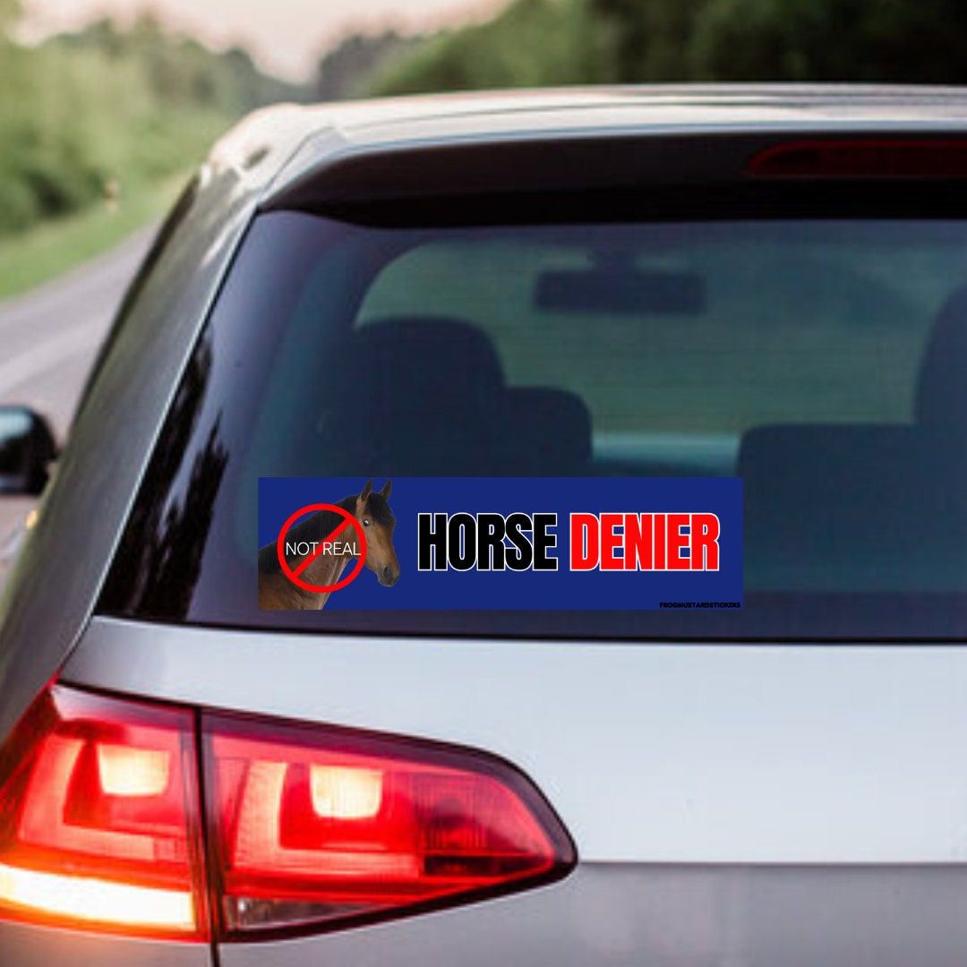 Horse DENIER (they are not real) - frogmustard stickers