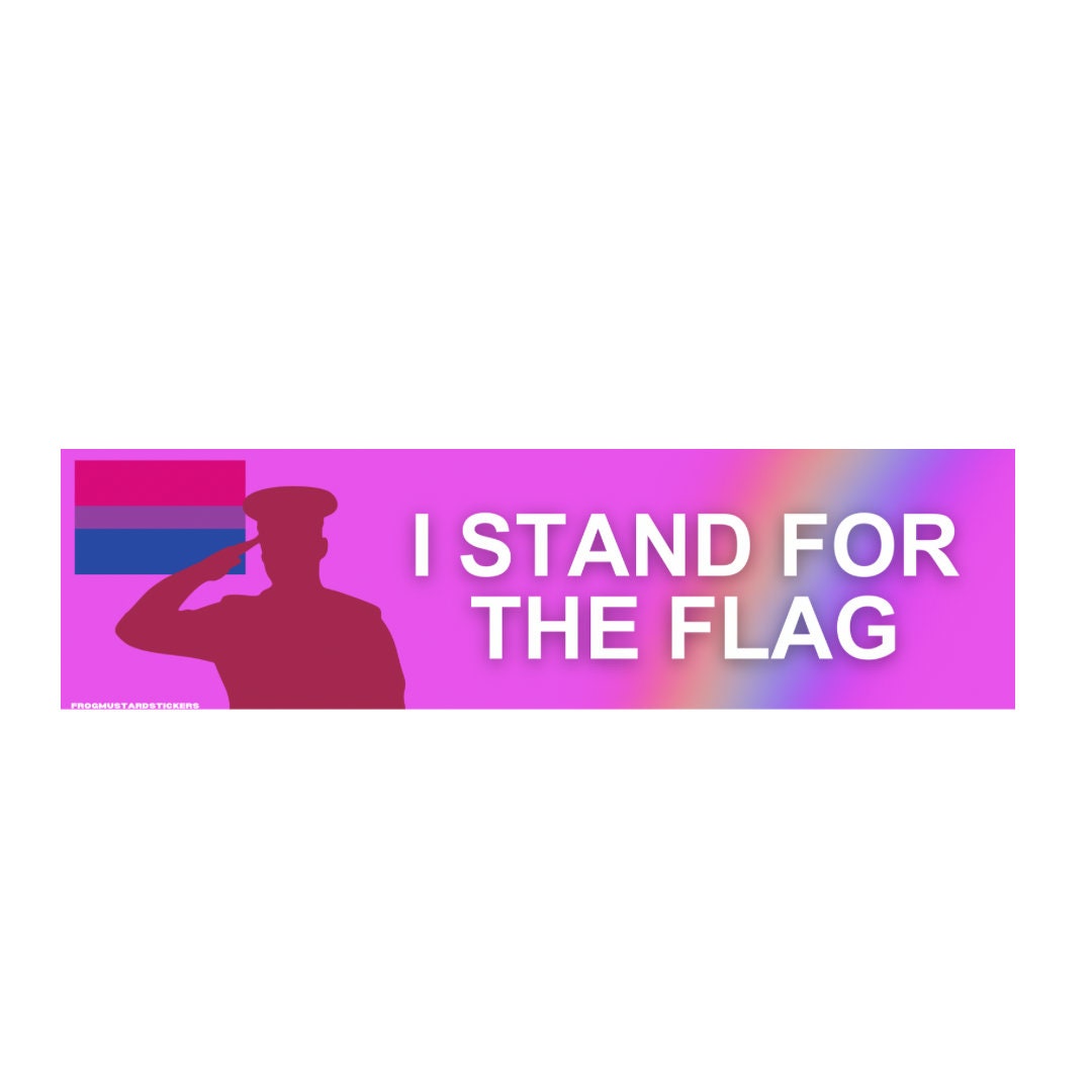 I stand for the (bisexual) flag - frogmustard stickers