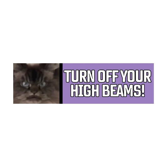 Turn off your high beams cat