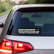 Keep Honking - I'm listening to ska and you're in the band now Sticker or Magnet | Satire | 8.5" x 2.5" Premium Weather-proof Vinyl