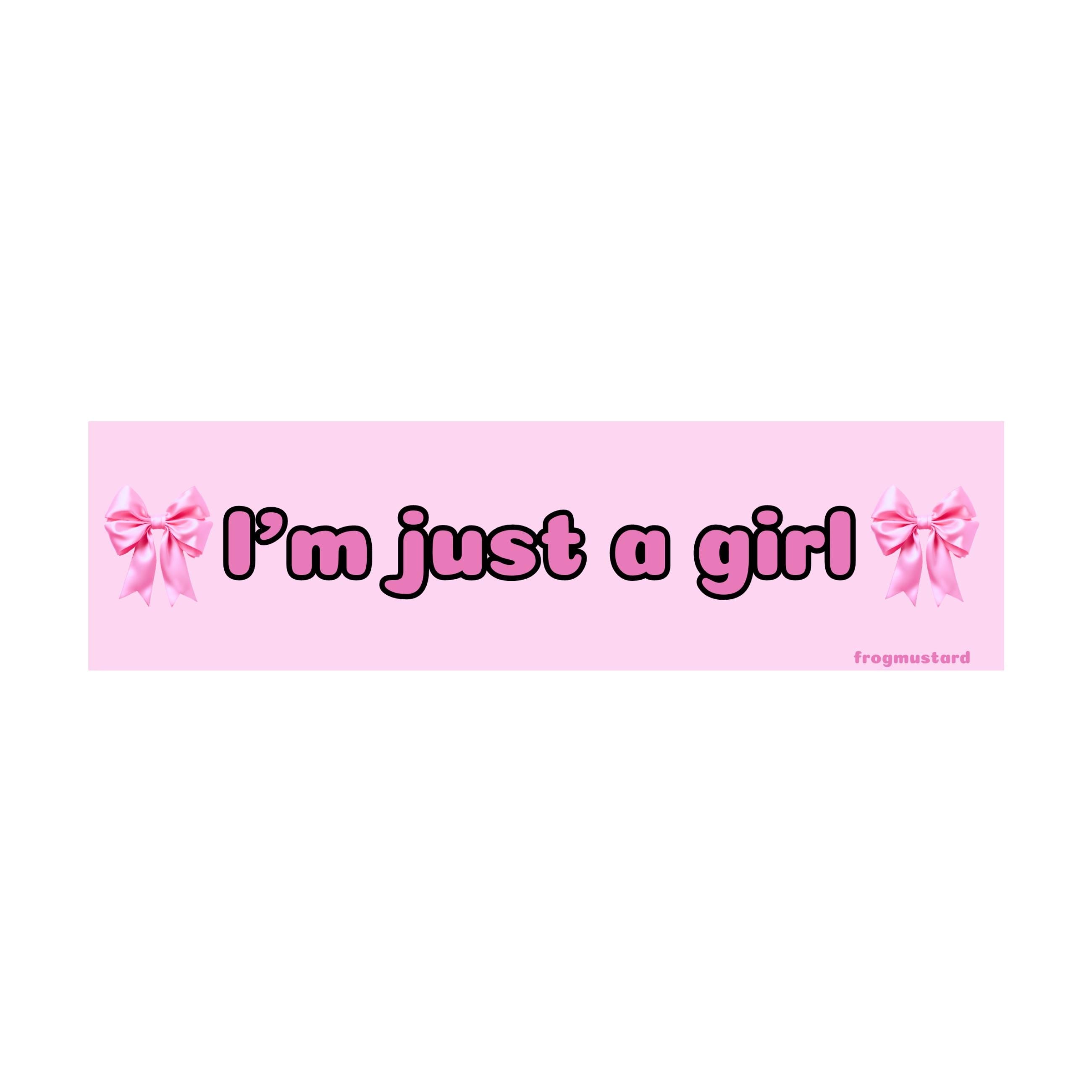 I'm just a girl - frogmustard stickers