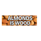 Almonds is Wood Car Decal - frogmustard stickers