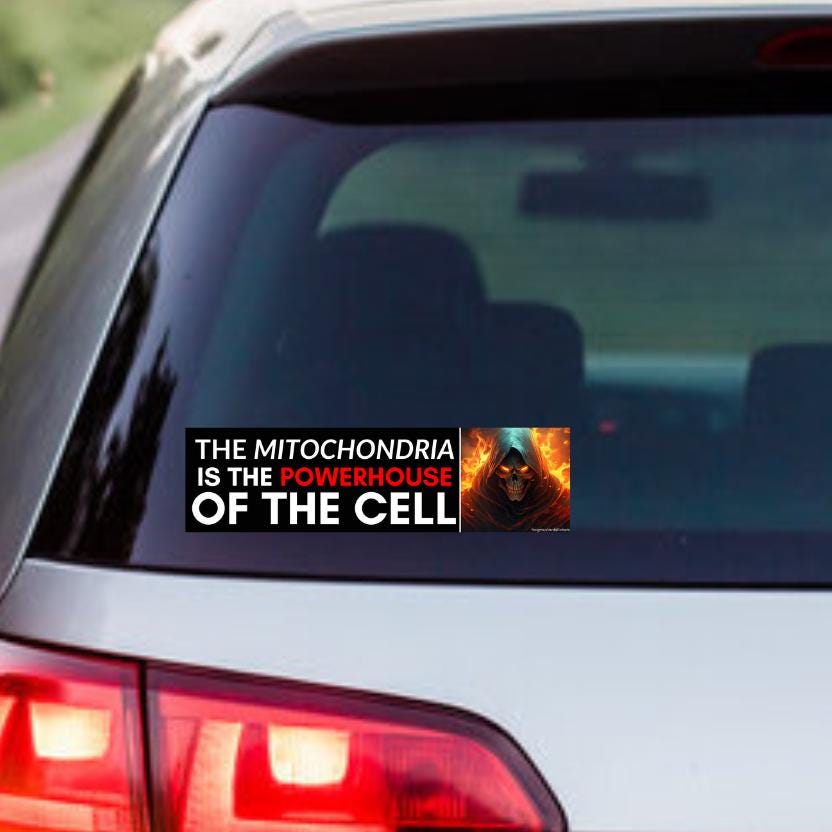 The Mitochondria is the POWERHOUSE of the Cell - frogmustard stickers