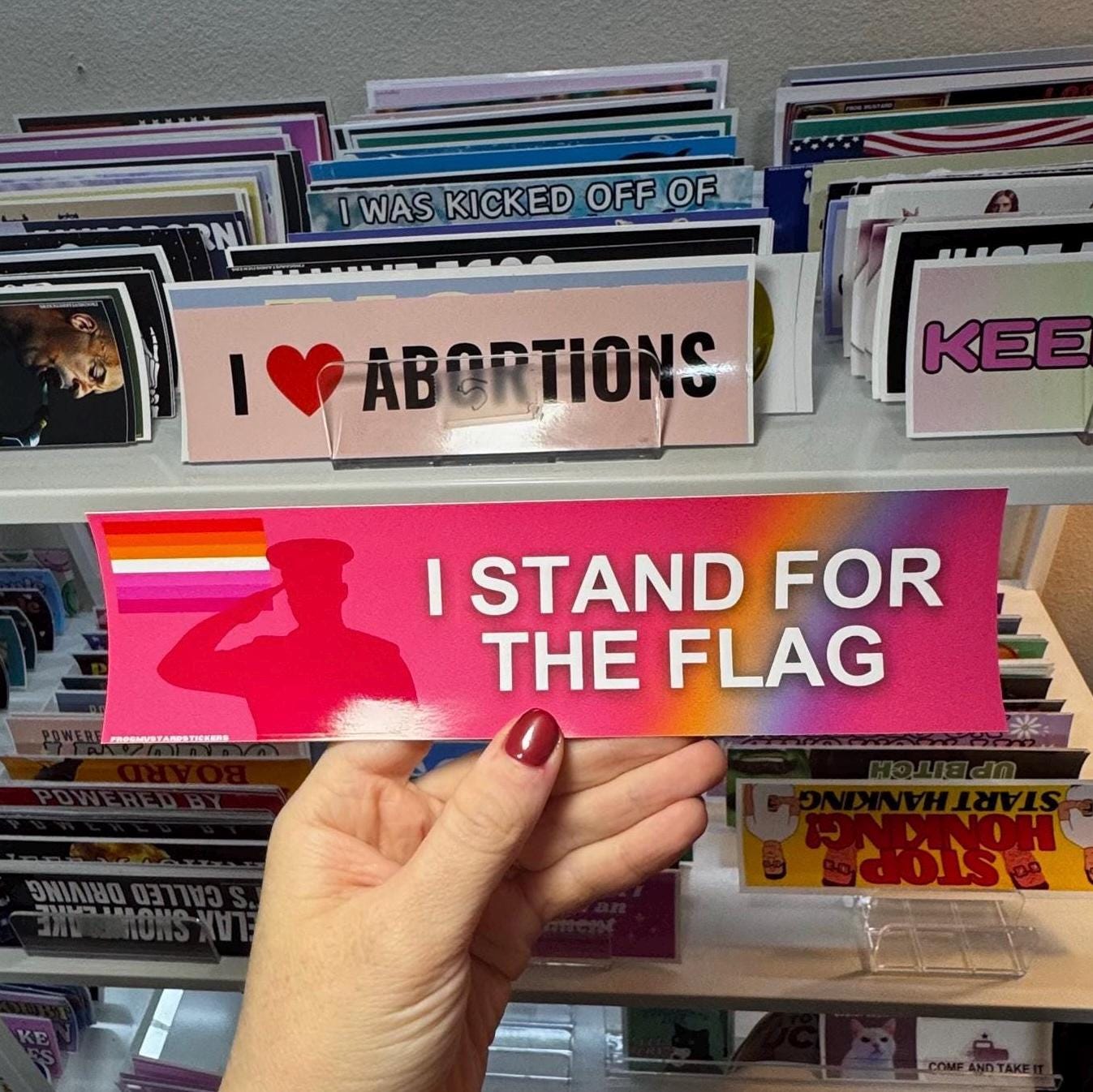 I stand for the (lesbian) flag