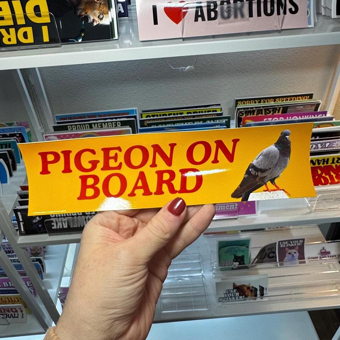 Pigeon on Board - frogmustard stickers