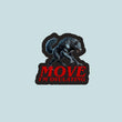 MOVE I'm Ovulating Wolf - Die Cut | Funny Laptop Water Bottle Sticker | 3" x 3" | Premium Weather-proof Waterproof Vinyl