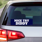 Nice Try Diddy Car Decal - frogmustard stickers