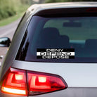 Deny Defend Depose (Black & White) - frogmustard stickers