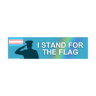 I stand for the (trans) flag - frogmustard stickers