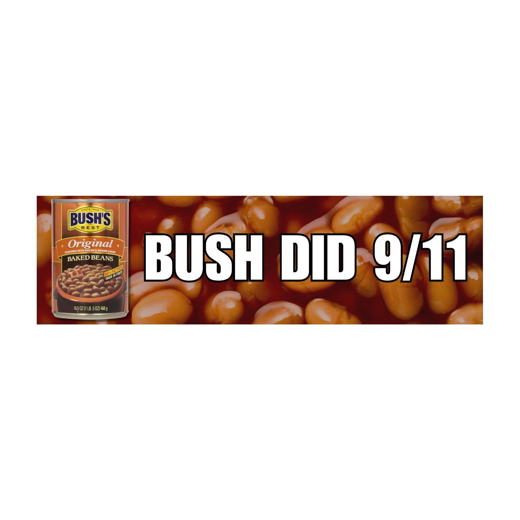 Bush (Beans) Did 9/11 Car Decal - frogmustard stickers