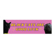 Black Cats are Good Luck | 8.5" x 2.5" | Hydroflask Sticker | Gen Z Meme | Bumper Sticker OR Magnet