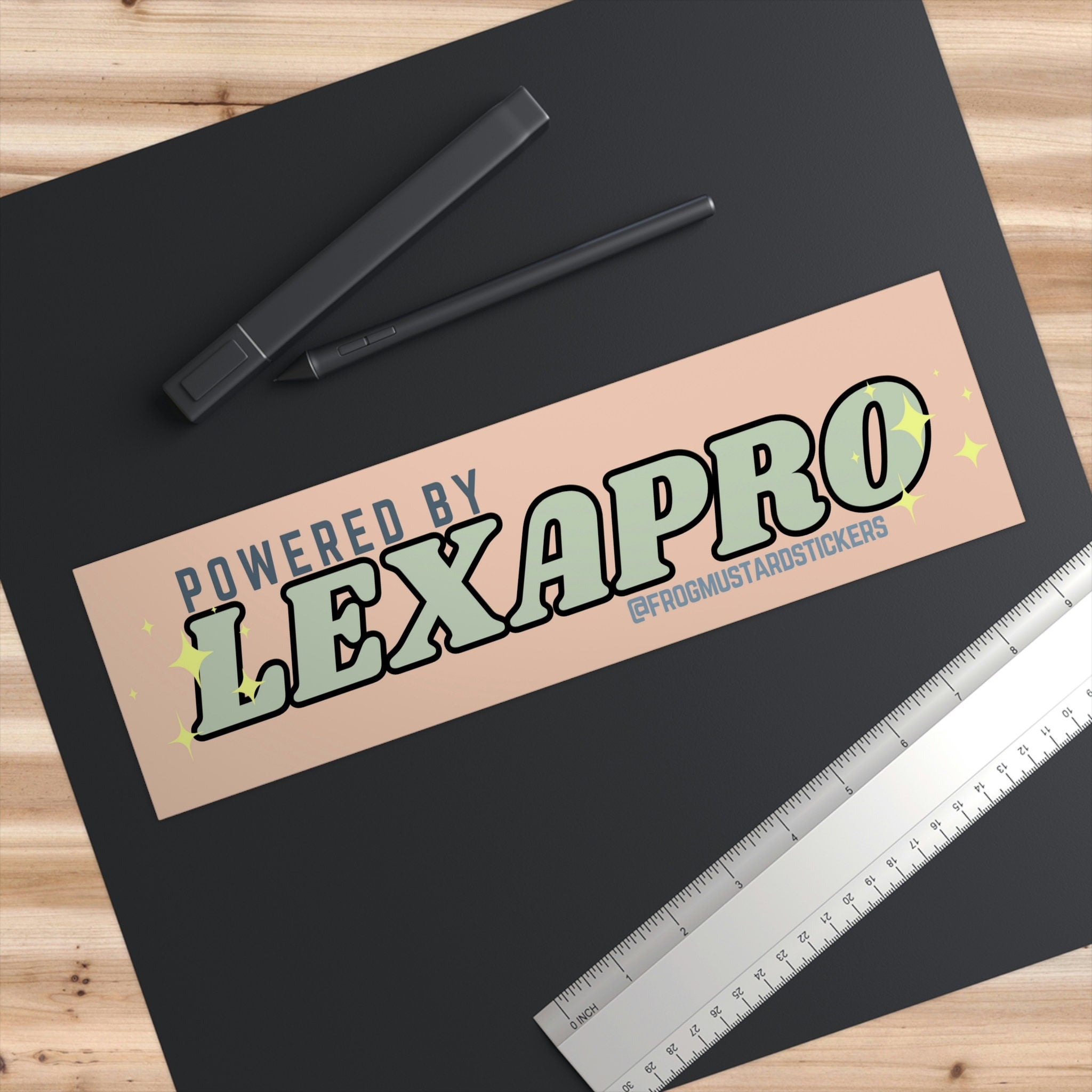 Powered by Lexapro | Unhinged | 8.5" x 2.5"| Bumper Sticker OR Magnet