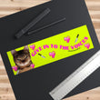 Give in to the voices cat Bumper Sticker OR Magnet | Satire | Gen Z Humor | 8.5" x 2.5"