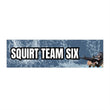 Squirt Team Six Bumper Sticker | Funny Sticker | Military Navy Seals | 8.5" x 2.5"